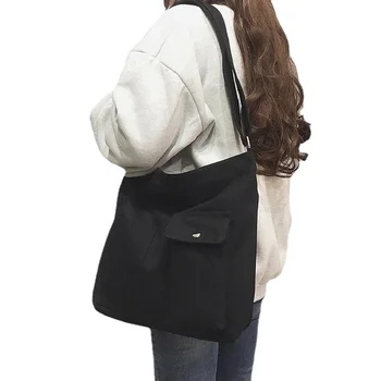 2022 Nova coreano Lona Simples Juventude, Sacolas Sacos de Ombro, Casual Mulheres Messenger Bag Estudante Pouck Classe de Mulheres Bolsas