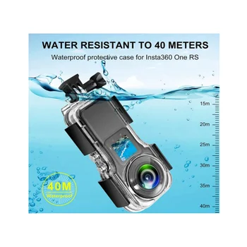 Para Insta360 UMA RS 1 Polegada Laika Mergulho Caso de 40M de Profundidade à prova d'água Aciton Câmera Portátil Acessórios