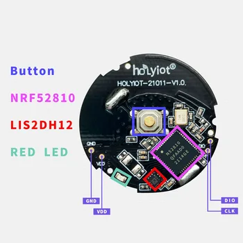 NRF52810 de Baixa Potência Módulo sem Fio de Baixo Custo proximidade Bluetooth Marketing ibeacon 3 eixos Acelerômetro Sensor de circulação Beacon