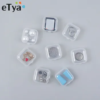 eTya 10pcs Portátil de Mulheres de Mini Caixa de Jóias Organizador Caso de Acessórios de Viagem Multifunções de Jóias de Embalagem Caixa de Dropshipping