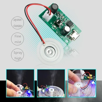 Mini Umidificador de DIY Kits Fabricante de Neblina e o Driver da Placa de Circuito Nebulizador Atomização Filme Atomizador Folha de Mini Oscilante