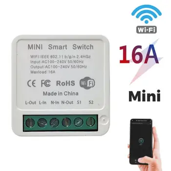 Tuya Smart Switch de Voz Controle Sensível DIY Módulo de Automatização Mini Smart Switch sem Fio para o Lar