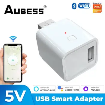 Tuya Inteligente Adaptador USB Smart Home Protable Mini wi-Fi Bluetooth Dual Modo de Vida Inteligente de Controle Remoto Funciona com Alexa Inicial do Google