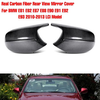 Real de Fibra de Carbono, Capa do retrovisor M3 Estilo de Carro Shell de Cap Para a BMW E81 E82 E87 E88 E90 E91 E92 E93 2010-2013 LCI Modelo
