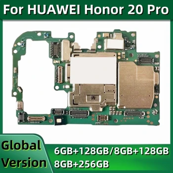256 GB placa-Mãe para o HUAWEI Honor 20 Pro YAL-L41 placa-mãe Original Desbloqueado Placa Lógica Com o Google Playstore Instalado