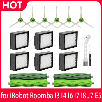 para iRobot Roomba I3 I4 I6 I7 I8 J7 E5 E6 E7 Robô Peças de Reposição Aspirador Acessórios Principal Escova Lateral Filtro Hepa Saco de Pó