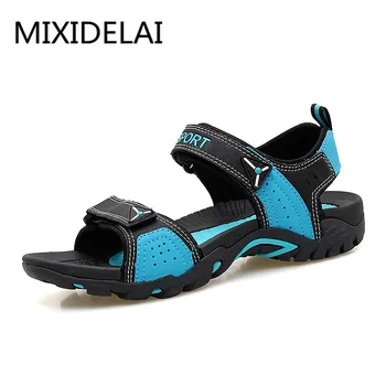 MIXIDELAI Exterior Moda Homens Sandálias de Verão, Homens Sapatos Sapatos Casuais Respirável Sandálias de Praia Sapatos Masculinos Plus Size 35-46