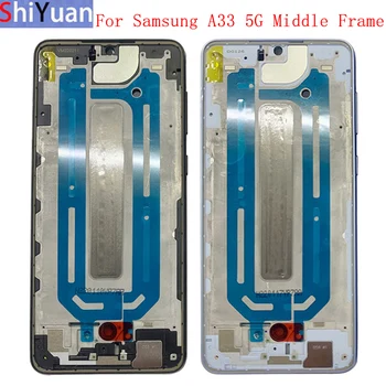 Habitação Meio da Moldura do LCD Placa de Moldura de Painel de Chassis Para Samsung A33 5G A336 Telefone Metal Quadro do Meio Peças de Reparo