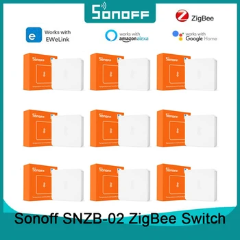 Sonoff SNZB-02 ZigBee Smart Switch de Sensor de Temperatura E Umidade Casa Inteligente Sensor EWeLink APLICAÇÃO em tempo Real de Controle Remoto