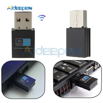 300Mbps USB Mini RTL8192 wi-Fi Wireless Adaptador de Antena de LAN Placa de Rede 802.11 B/G/N LAN Dongle Para Computador 24-2.4835 GHz