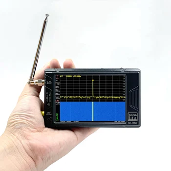 HUGEN TINYSA/tinySA ULTRA 2.8/4inch Exibição de Mão Pequena Analisador de Espectro Gerador de RF com Bateria