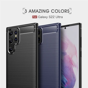Para Samsung Galaxy S22 Ultra Caso De Silicone Suave Fundas De Borracha Protetora Para Samsung S22 Ultra Capa Para Galaxy S22 Ultra