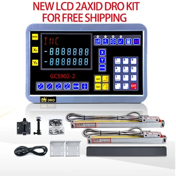 HXX Dois E Três do Eixo do Torno, Máquina de Trituração do LCD CNC DRO 0-1000mm Escala Linear Display Digital de Portão Eletrônico Óptico Tamanho