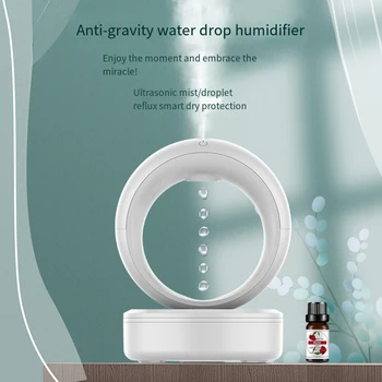 Aromaterapia Umidificadores Difusores para a Casa de Anti-gravidade do Humidificador do Ar Mudo de Contracorrente Umidificador Levitação de Gotas de Água