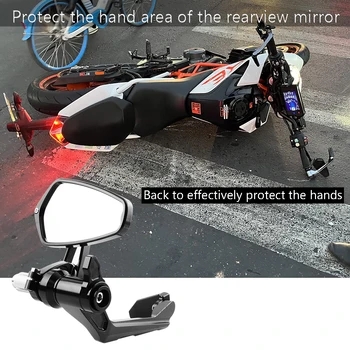 PARA KTM 1290 890 1090 DUQUE Para proteger as mãos espelho retrovisor do CNC da liga de alumínio do forjamento motocicleta espelho espelhos Laterais