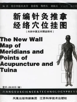 o novo mapa de parede de meridianos e pontos de acupuntura e tuina de Acupuntura e massagem, pontos meridianos flipchart
