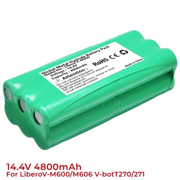 Bateria 14,4 V Ni-MH 4800mAh Aspirador de pó Robô Bateria Recarregável para a Líbero V-M600/M606 VbotT270/271 Papago S30C Vone T285D