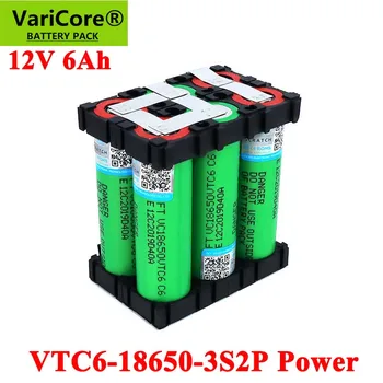 VariCore 11.1 v/12,6 V 18650 VTC6 3S2P 6000mAh 20 de corrente Para 12V sem fio, chave de Fenda de baterias DIY solda bateria