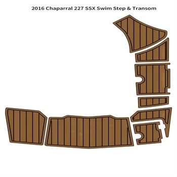 2016 Chaparral 227 SSX Nadar a Etapa de Popa do Barco de Espuma de EVA Convés de Teca Chão Pad Mat