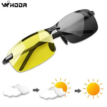 Polarizada Fotossensíveis Exterior Driver de Óculos de sol para Homens e Mulheres,Anti Glare a Proteção UV400 para o Dia e Noite de Condução de Óculos de Sol