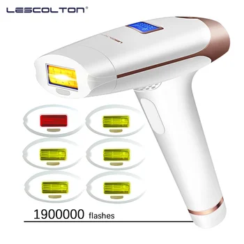 Lescolton do Laser do IPL da Acção 1300000 Pisca T009i Barbear e depilação Permanente Equipamento Doméstico Dropshipping Photoepilator