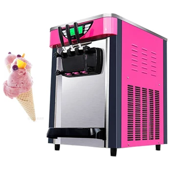 Duas Cores Máquina Do Creme De Gelo Do Aço Inoxidável Macio Fabricantes De Sorvete De Trabalho Iogurte, Doce De Cone De Equipamento De Congelação Máquina De Venda Directa