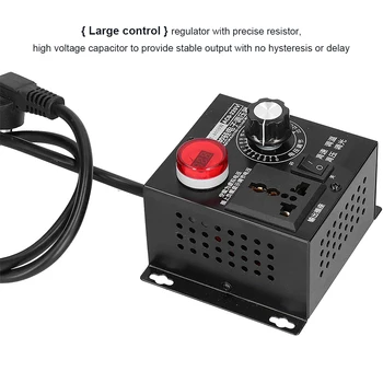 4000W Regulador de Tensão Ajustável Industrial de eletrodomésticos Variável Controlador de Velocidade Eletrônico Acessório