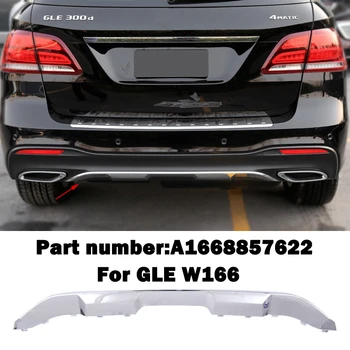 Pára-choque traseiro Cromado, Cromo Cromo Guarnição A1668857622 Para a Mercedes Benz GLE W166 GLS X166 GLE320 GLE400 GLE300 GLS400 Body Kit