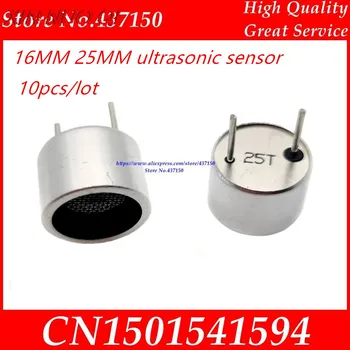 10pcs/lot ;sensor Ultra-sônico ,do tipo Aberto, sensores ultra-sônicos XNQ25-16CT / R 16MM 25KHZ transmissor ultra-sônico unidade de cabeça de cão