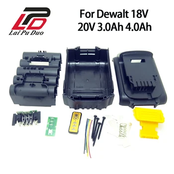 DCB200 Bateria Plastical Caso (sem a pilha de Bateria de Substituição para Dewalt 18V 20V 3.0 Ah 4.0 Ah DCB200 Bateria do Li-íon