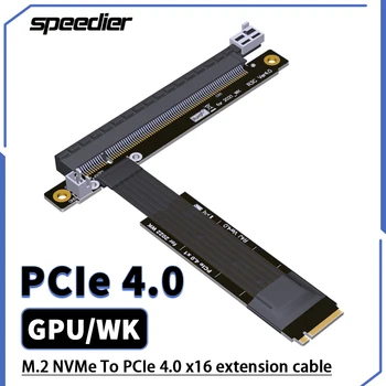Riser RTX3090 RX6800xt Gráficos de Cartão de Cabo de Extensão PCIe4.0 x16 Para M. 2 NVMe Riser Cabo USB Não GPU Compatível Para N/A Cartões de
