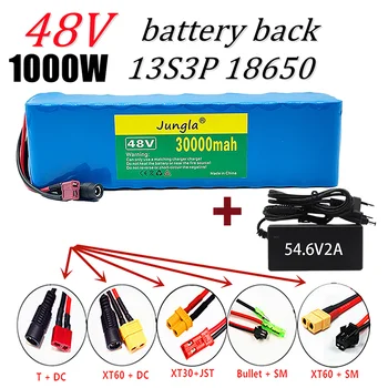 Batterie 13S3P 48V 30Ah de lítio-íon de 1000w despeje vélo électrique de 54,6 V avec BMS intégré et são imagens carregadas inclus