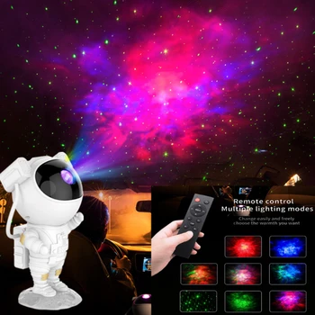 Novo Astronauta Estrelas da Galáxia de Projeção LED Luz Rotativa Noite de Luz Colorida Luz Nebulosa Home Bar Festival Atmosfera de Luz