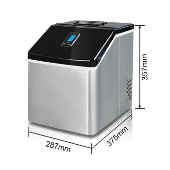 25kg de Mesa de Escritório Portátil de Tamanho Pequeno Uso Doméstico Bolinha de Gelo, Máquina de Fazer Cubo de Cozinha Bar