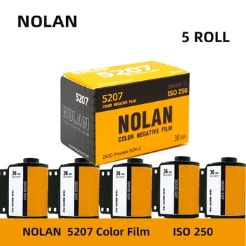5 Rolo de Nolan 5207 250D 135 Cor de Rolo de Filme Negativo Filme ECN2 Processamento Iso 250 36EXP/Roll data de Validade (12.2023)