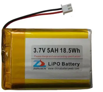 Frete grátis 1pcs 3,7 V 505575 5000mAh bateria de polímero de lítio recarregável do li-íon da bateria pilhas Recarregáveis