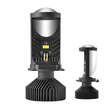 LED, Lâmpada de Farol Universal Y9/Y6D H4 Dupla Lente olho de Peixe de Luz Automotivo Faróis de LED à prova de Poeira Motocicleta de Substituição