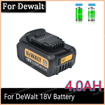 DeWalt 18V 4.0 AH \bateria recarregável 4000mah Ferramentas de Bateria com LED de Substituição do Li-íon DCB205 DCB204-2 20V DCB206