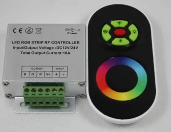 RF sem Fio Tocando LED Controlador;DC12-24V de entrada,max 6A*3channel de saída