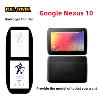 2pcs Para o Google Nexus 10 Fosco Película de Hidrogel Para o Google Nexus 10 HD Protetor de Tela Cheio de Capa Película Protetora de TPU Não Temperado