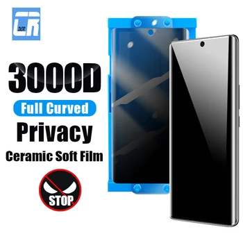 3000D Cerâmica de Privacidade Protetor de Tela para o Oppo Encontrar X6 X5 X3 X2 Neo Curvo Completo Anti Espião Filme Suave para Oppo Reno 6 5 4 3 Pro