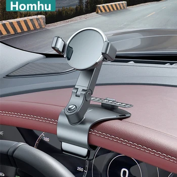 Homhu Universal 360 Rotação de GPS do Telemóvel do Painel do Carro Montar Titular do Telefone Stand Hud Clip-On Berço de Telefone do Suporte de Suporte para Carro