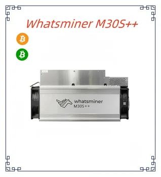 NOVO Whatsminer M30S++ a partir de MicroBT Mineração SHA-256 Algoritmo com um Máximo de Hashrate de 112/S para um Consumo de Energia de 3472W