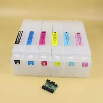 DGYCJLFP cartucho de tinta Recarregável com chip decodificador para HP 83 81 para HP Designjet 5000 5500 impressora