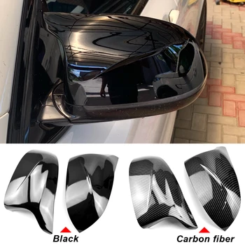 Espelho retrovisor Capa de Fibra de Carbono Look Preto para a BMW F25 X3 F26 X4 F15 X5 F16 X6 2014-2018
