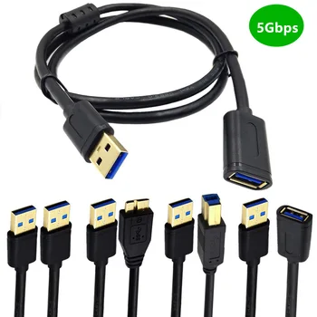 Cabo USB 3.0 de Uma tv a Cabo / Um-Macho B-Masculino /Um-Macho para Micro-B /USB 3.0 Extensão Cable0.3m 1m 1,8 m