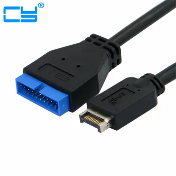 USB 3.1 Painel Frontal de Cabeçalho para USB 3.0 20Pin Cabeçalho de Extensão de Cabo de 20 cm para placa Mãe ASUS