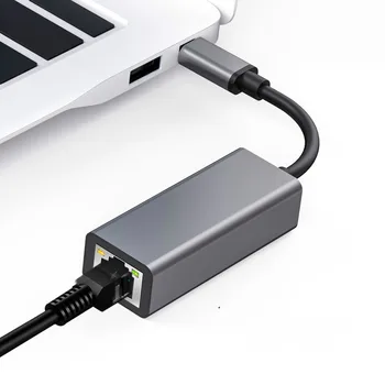 USB C Ao Adaptador Ethernet do Tipo C, Para RJ45 Lan Conector de Computador para MacBook Pro Samsung Galaxy S10/S9/Nota 20 USB C Placa de Rede