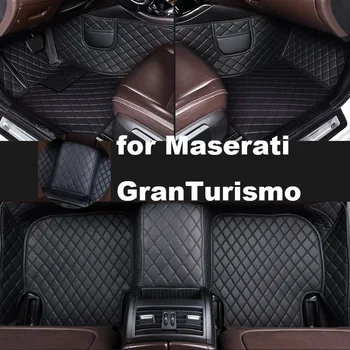 Autohome Carro Tapetes Para Maserati GranTurismo 2007-2019 Ano Versão Atualizada Do Pé Coche Acessórios Tapetes