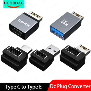 USB 3.1 Painel Frontal Tipo de Cabeçalho de E para USB C Tipo C Cabo de Expansão Conector do Adaptador para Desktop placa-Mãe do Computador Plug